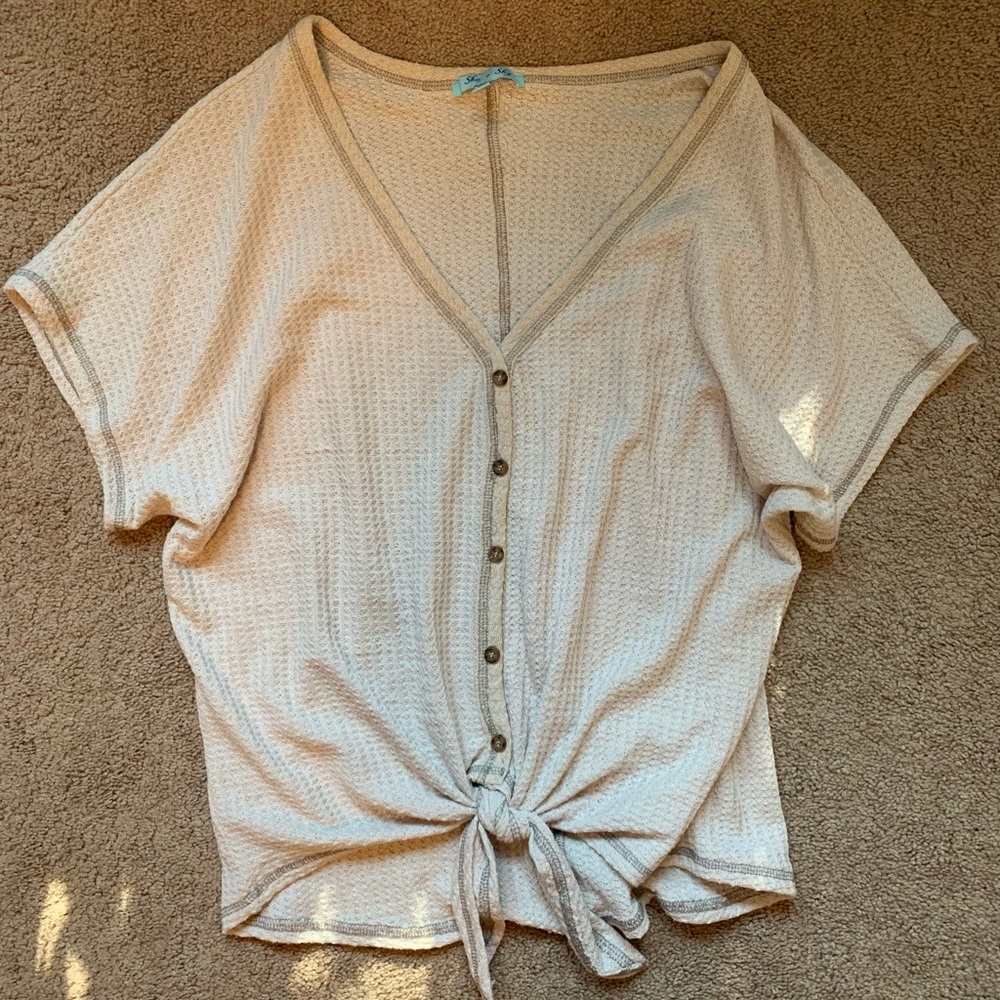 Waffle Knit Tee